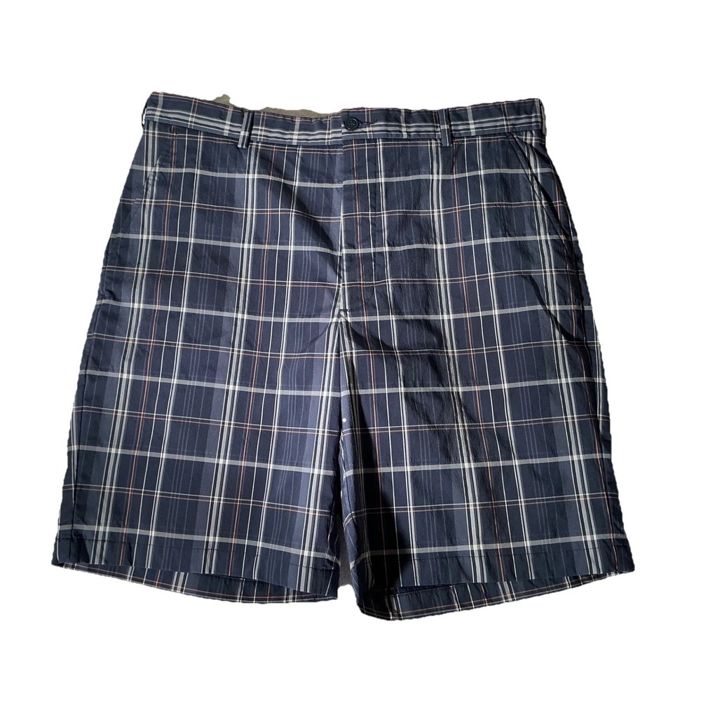 Pebble‎ Beach Performance Men's Size 36 Blue Plaid Golf Shorts
